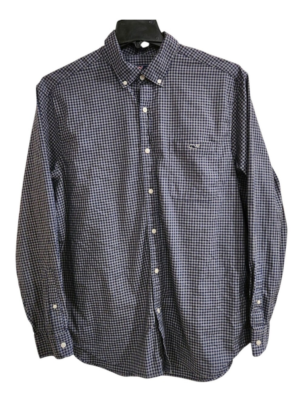 Vineyard Vines Classic Fit Tucker Button Down Shirt Men's XL Blue Gray Gingham